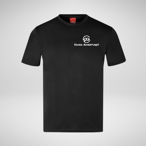 Premium Black Short Sleeve Active T-Shirt