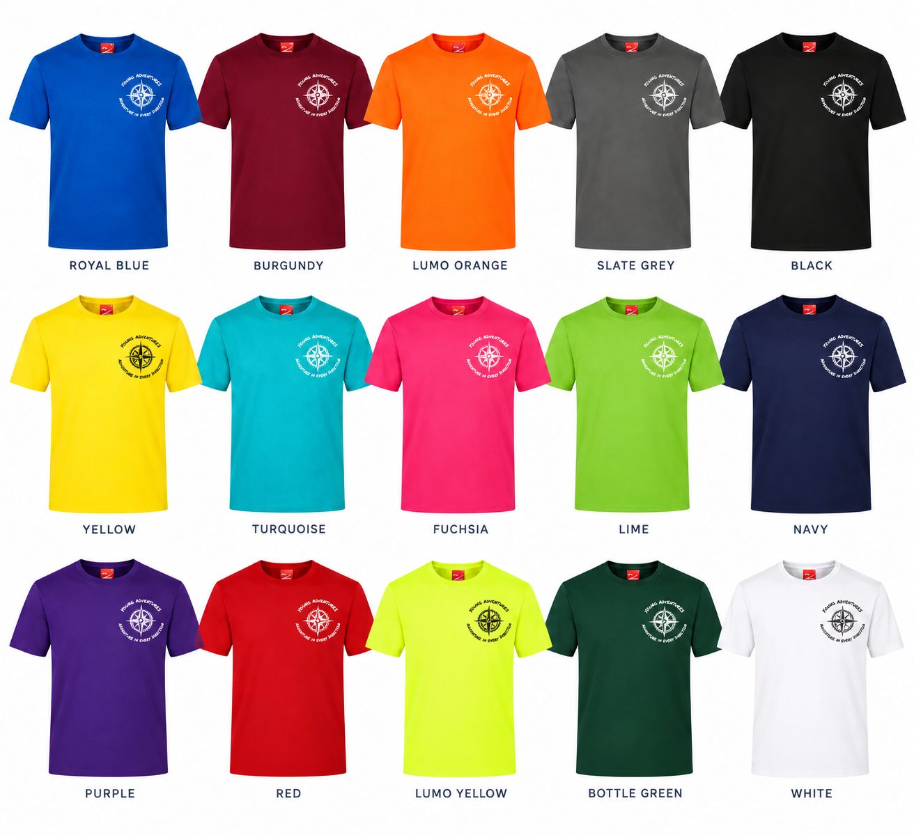 Adventure Compass Short Sleeve Active Tee (15 Options) - Image 2