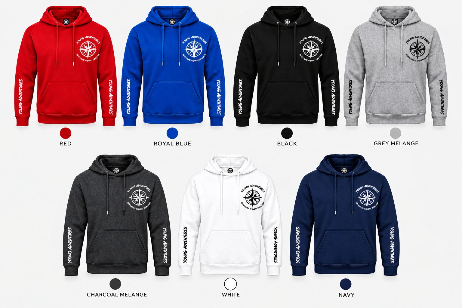 Adventure Compass Hoodies (7 Options) - Image 2